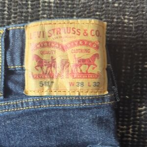 Levi's Men's Dark Blue Straight Jeans